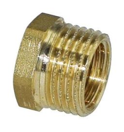 Supistusnippa 1/2"-3/8" messinki