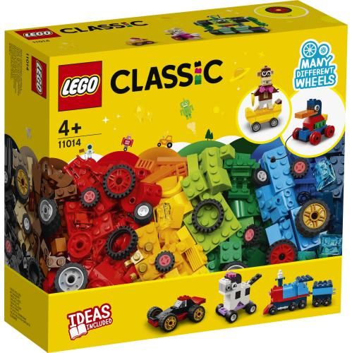 Lego Classic Palikat ja pyorat Legon mallinumero: 11014. Sisaltaa 653 osaa.