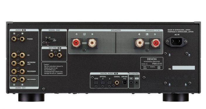 Denon PMA-A110 Vahvistin, Hopeagrafiitti Denon PMA-A110 on suunniteltu 110 vuoden perinnolla vaativimpien audiofiilien
