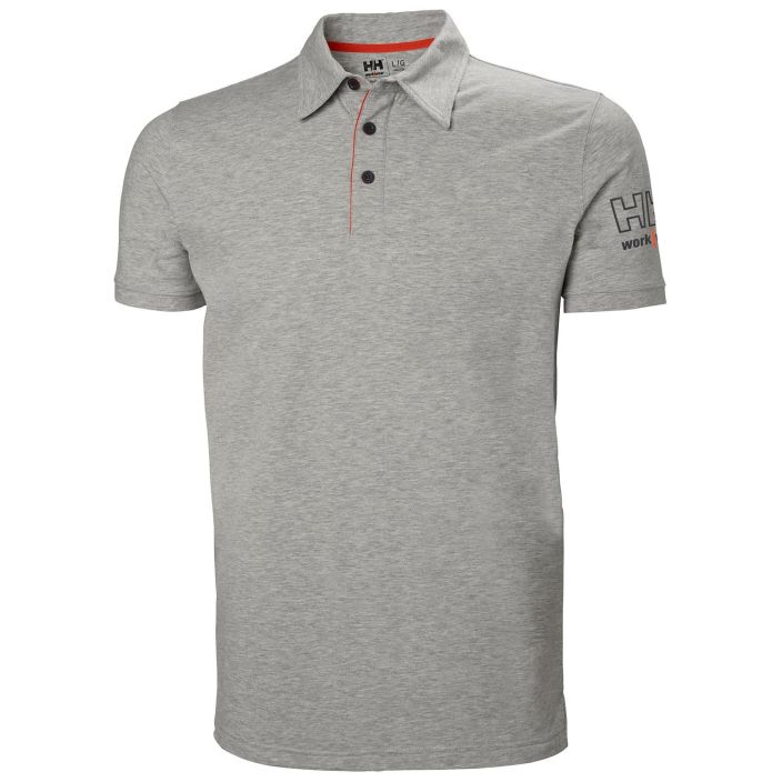 Helly Hansen Work Wear Kensington Polo-Paita harmaa Mukavuus kohtaa tyylin – Kensington-poolopaita on kevyt