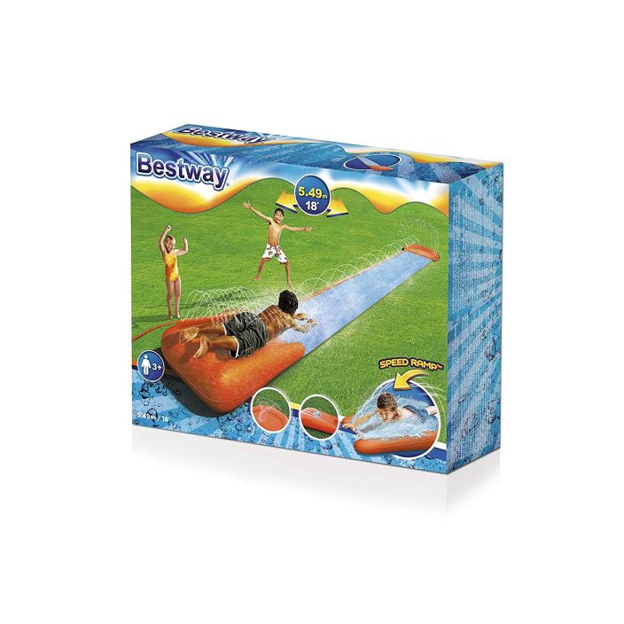 Bestway H2OGO! vesiliukurata 5,49m Lasten uimaliukumaki, johon kytketaan vesiletku. Pituus 549cm.