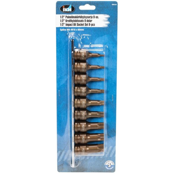 TÄHTIHYLSYSARJA XZN 1/2&quot; M4-M18 9-OS. tuotekuva 1