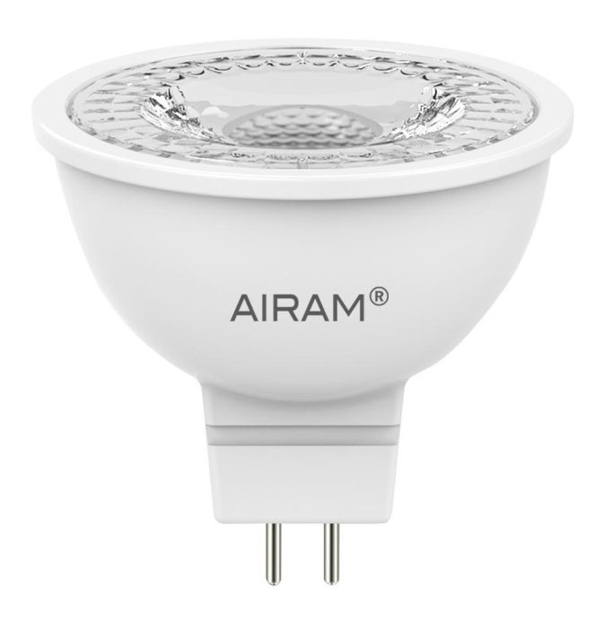Airam LED-GU5,3 lamppu 2700K 265lm/620cd -Energialuokka: A+ -Varilampotila: 2700K -12V- AC -Kanta: GU5,3 -Teho: 3,5W,