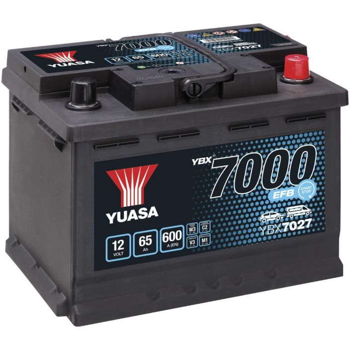 AKKU YUASA 65AH EFB -+ 242X175X190 YBX7027