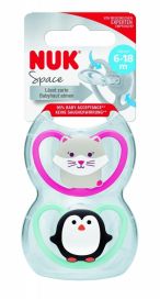 NUK Nuk space silikoni 6-18kk huvitutit  2kpl/pkt