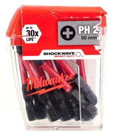 Milwaukee Shockwave Ruuvikärki PH2 x 50mm 10kpl/pkt
