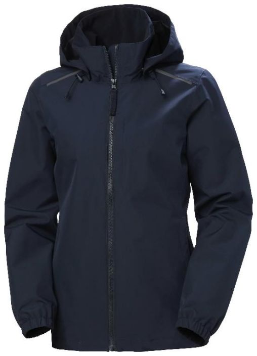 Helly Hansen naisten Manchester 2.0 Kuoritakki Navy EN 343:2019 luokka 3,4 Irrotettava huppu Joustavalla kiristysnyorilla