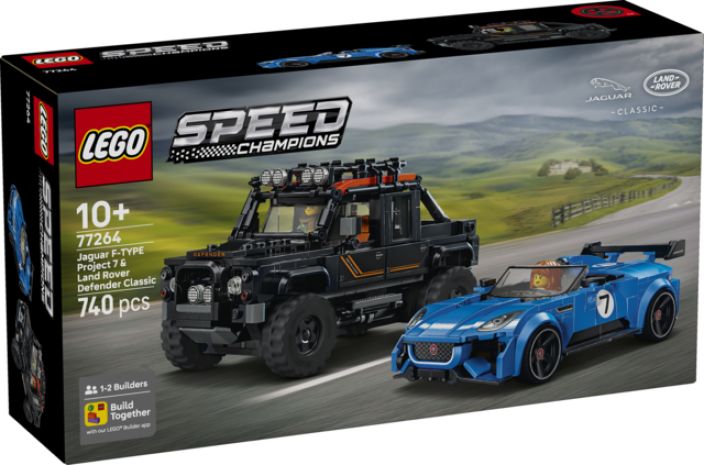 LEGO Jaguar Project 7 ja Land Rover Defender 77264 LEGO Jaguar Project 7 ja Land Rover Defender 77264