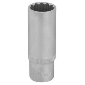 IKH HYLSY 1/4" 12-KULMA M13 PITKÄ (50MM)