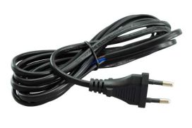 Pistotulppajohto 2,5 m musta