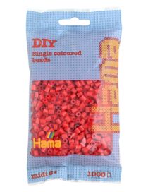 Hama-Helmet Midi 1000kpl punainen