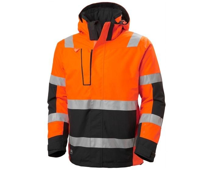 Helly Hansen Workwear talvitakki alna 2.0 fl.oranssi Alna 2.0 -talvitakki on kestava, tyylikas ja nakyva. Painetut
