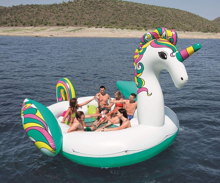 Bestway Giant Unicorn Island -uimalautta 590cm tuotekuva 2