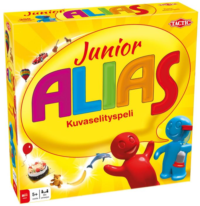 Junior Alias (FI) Tata hauskempaa tapaa laajentaa sanavarastoa ei ole! Kuvakorteista on hauska selittaa, mutta tiimalasissa