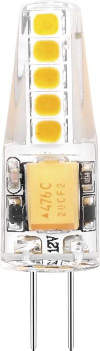 Airam LED-G4 lamppu 2700K 170lm 12v Energialuokka: A++ -Varilampotila: 2700K -12V- AC -Kanta: G4 -Teho: 1,8W, 170LM -Takuu