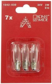 Konstsmide Konstsmide Varalamput Kynttelikköön  34V/3W 3 Kpl