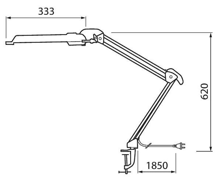 CAMPUS LED IP20 G23 7,2W MUSTA