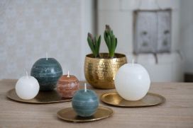 FanniK Pallokynttilä agave green Rustiikki 8 cm