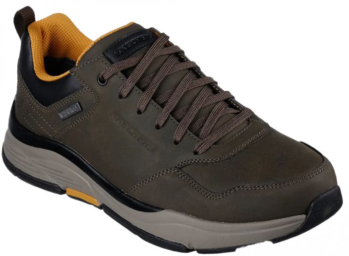 Skechers Relaxed Fit: Benago – Hombre Waterproof olive Relaxed Fit: Benago – Hombre Waterproof -kengat ovat modernit ja