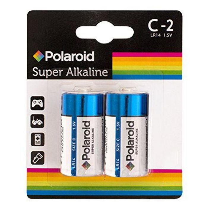 Polaroid C 2-pack Polaroid Super Alkaline C koon paristo 2pack.