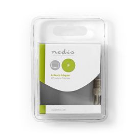 Nedis Nedis Satelliitti- ja Antennisovitin Koaksiaali, Uros - F, Naaras Metalli