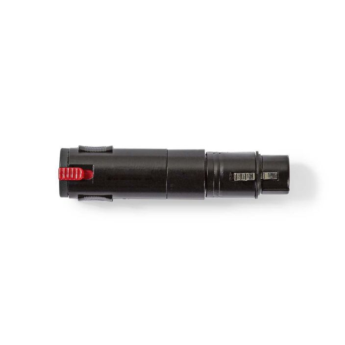 Nedis XLR-Sovitin, Stereo Naaras – Naaras, 6,3 mm  Musta tuotekuva 3