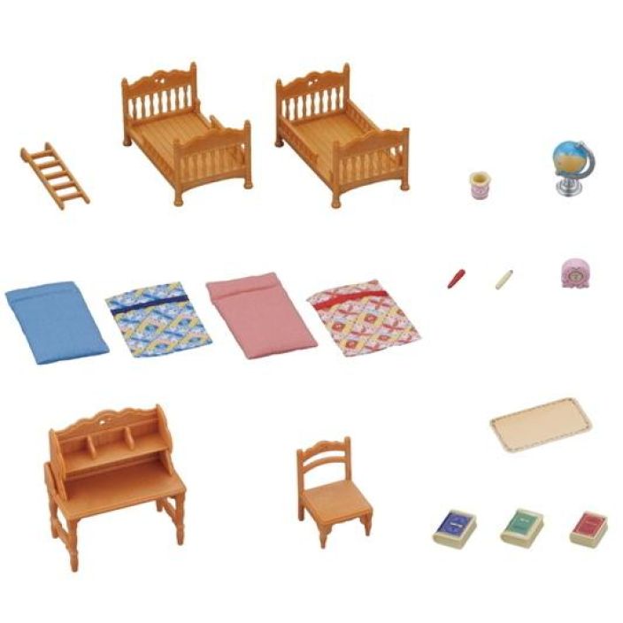 Sylvanian families Maalaistalon lastenhuone kerrossängyllä  tuotekuva 1