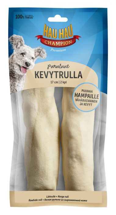 Hau-Hau Champion Kevytrulla 17cm 2kpl 150g Hau-Hau Champion kevytrullat antavat koirasi hampaille ja ikenille niiden