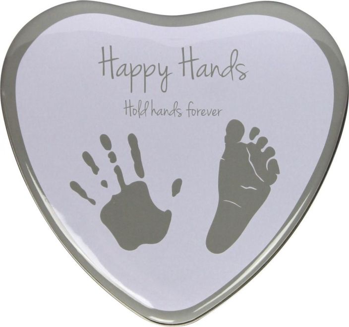 Happy Hands 2D Sydänkehys hopea tuotekuva 1
