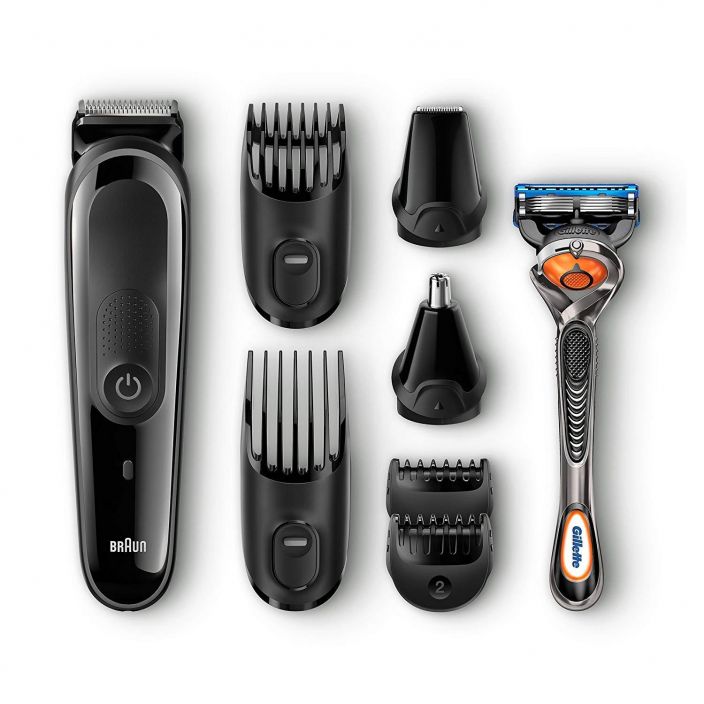 Braun Multi Grooming Kit MGK3060 (monitoimitrimmeri) -8 vaihtoehtoa, kuten sanki, parta, hiukset &amp; nena- ja korvakarvat -Luo