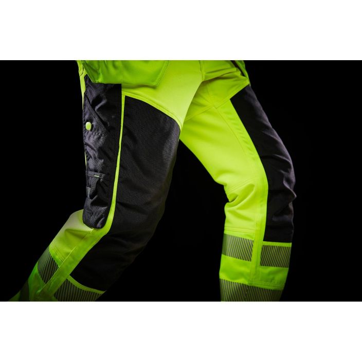 Helly Hansen Work Wear Icu Huomio Riipputaskuhousut 2 Lk. keltainen/harmaa tuotekuva 2