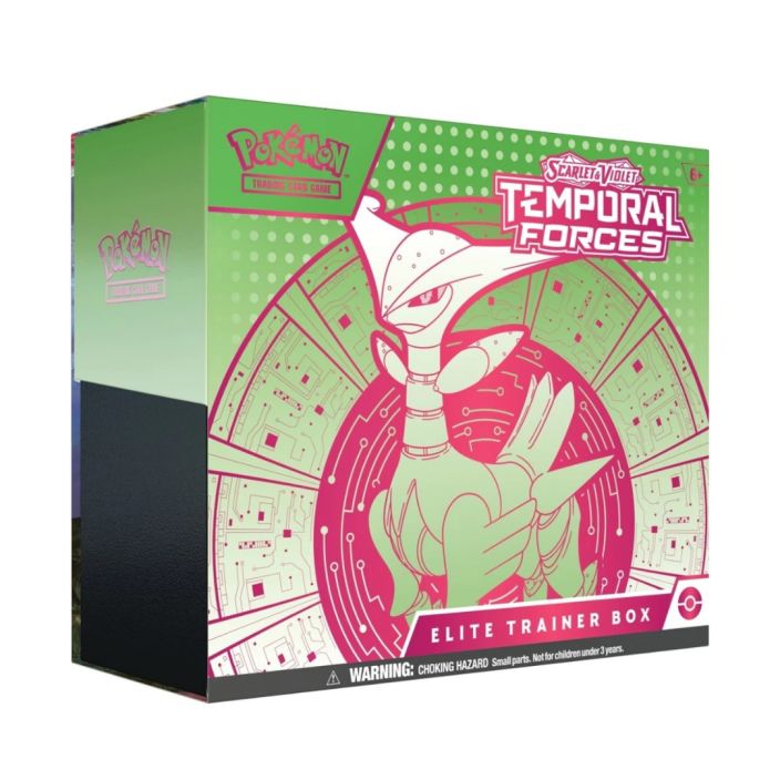 Pokemon - Temporal Forces Elite Trainer Box SIS 9 BOOSTERIA 65 KORTTISUOJAA 45 ENERGIAKORTTIA