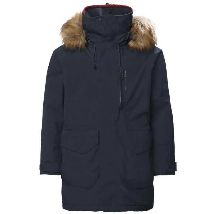 Musto Parkatakki Evolution Primaloft Navy Miesten ylellinen ja saankestava Gore-Tex parkatakki lampimalla PrimaLoft Silver