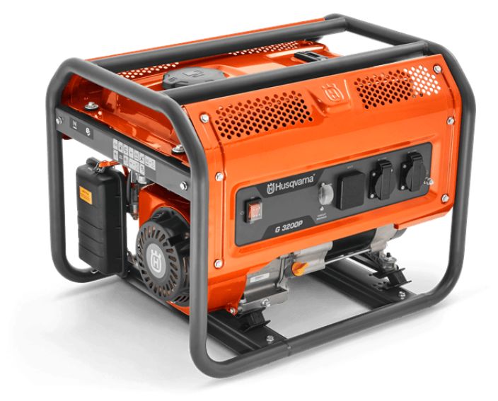 Husqvarna G3200P, 230V/50HZ, 2800/3000W, 3,8HP Tama keskikokoinen, koti- tai tyomaakayttoon suunniteltu, 2.7kW (50Hz) virtaa