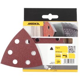 MIRKA KOLMIOHIOMAPAPERI 93MM 6R P80 5KPL