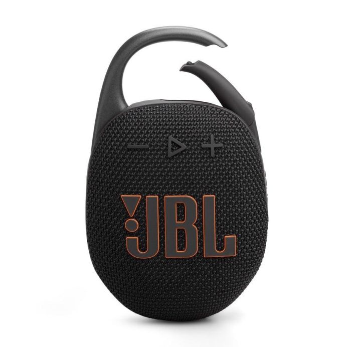 JBL Clip 5 Ala anna sen pienen koon hamata. JBL Clip 5 tuo musiikkiin ytya ja tuottaa vaikuttavan JBL Pro Sound -aanen ja