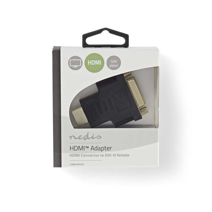 Nedis HDMI- DVI-D 24 + 1-Pin Naaras sovitin Connect a PC to your TV.