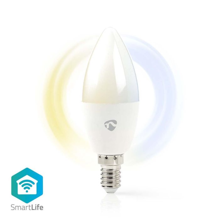 Nedis SmartLife LED Bulb | Wi-Fi | E14 | 470 lm | 4.9 W | Warm to Cool White | 2700 - 6500 K | Energialuokka: F | Android™ /