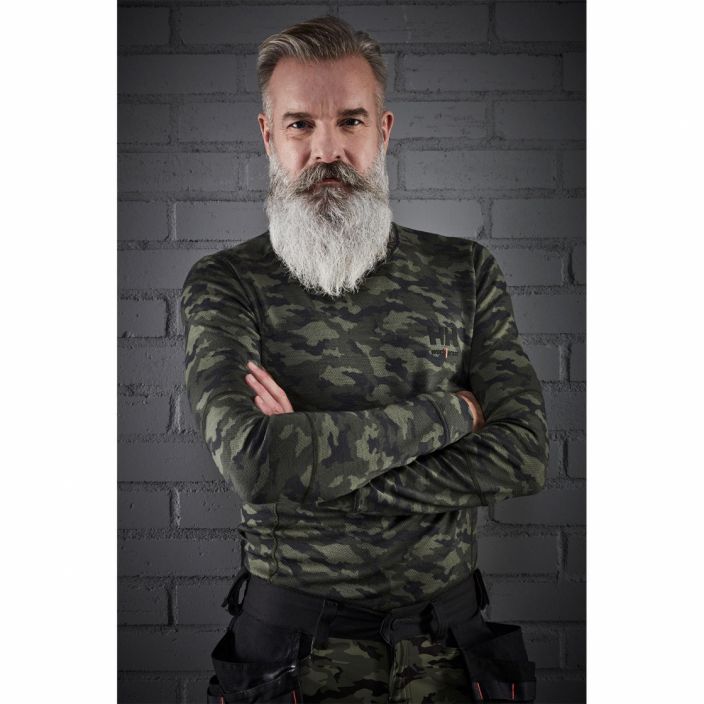 Helly Hansen Workwear HOUSUT STRETCH CHELSEA EVO CAMO VIHREÄ/MUSTA Mikrokulma verkkokauppa