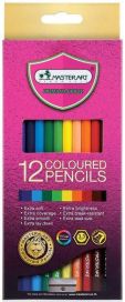 MasterArt puuvärikynät 12kpl + teroitin