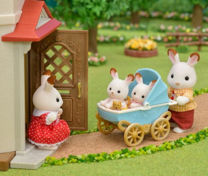Sylvanian families Suklaapupukaksoset -setti (Lastenvaunut ) tuotekuva 1