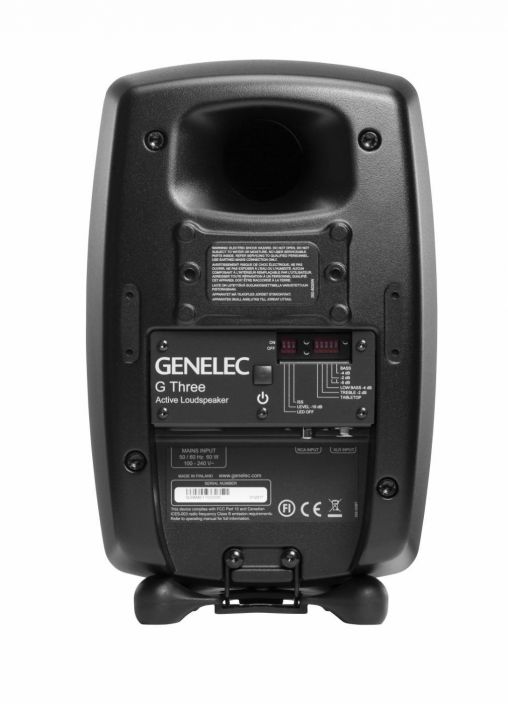 Genelec G Three B Black G Threen muotoilu ja suorituskyky ovat tehneet siita erittain suositun mallin sisustusystavallista