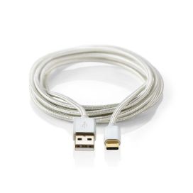 Nedis USB-A Uros | USB Type-C™ uros | 1.00 m Nailon / Punottu