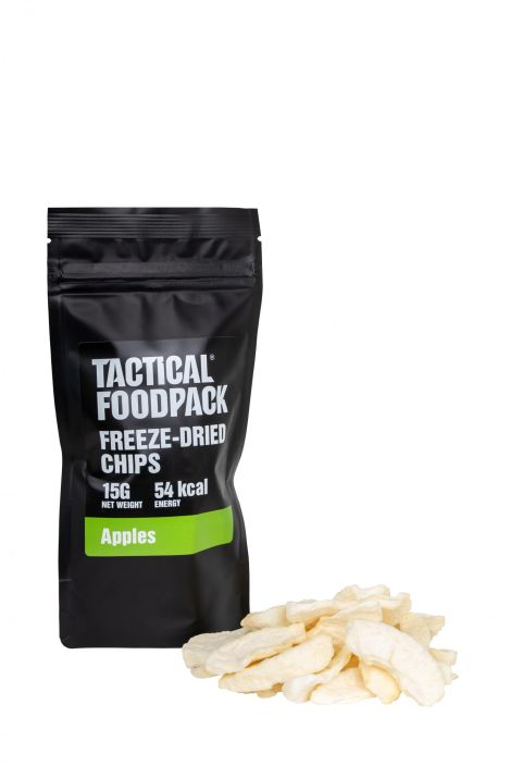 Tactical Foodpack Freeze-Dried Apple Chips 15g Omenasirut Ota aikaa tehdaksesi rapean omenan tauon! Ala lisaa vetta!