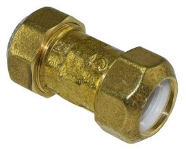 Väliliitin 25-25 mu-mu messinki