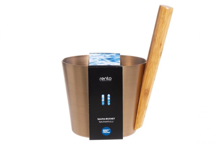 Rento Saunakiulu alumiini samppanja Halk. 23 cm, korkeus 35 cm, 5 L.