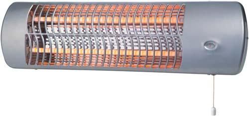 Electrogear terassilammitin 1200W (kvartsi) Seinaan asennettava kvartsielementilla varustettu 1200 W ElectroGEAR