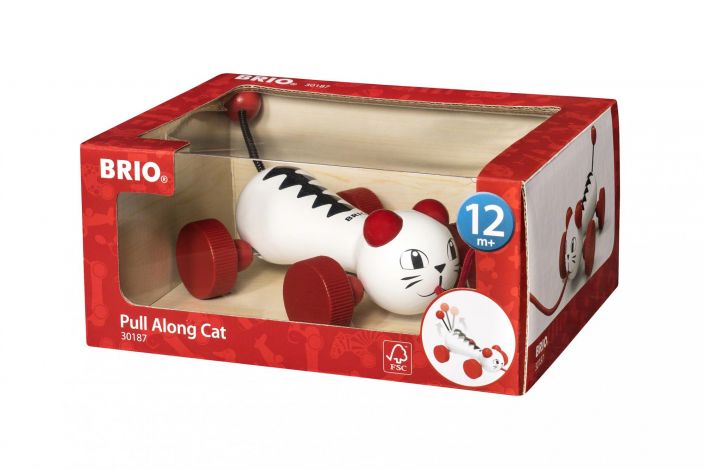 Brio Vedettava kissa BRIOn ikonisella mayrakoiralla on uusi ystava! Tama lelu on epailematta myos kaikkien kissaihmisten