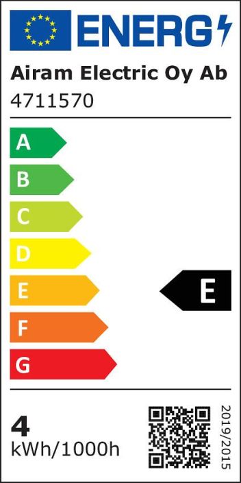 Airam Dim LED-GU10 lamppu 2700K 425lm -Energialuokka: A+ -Varilampotila: 2700K -Himmennettava -Kanta: GU10 -Teho: 4W, 425lm