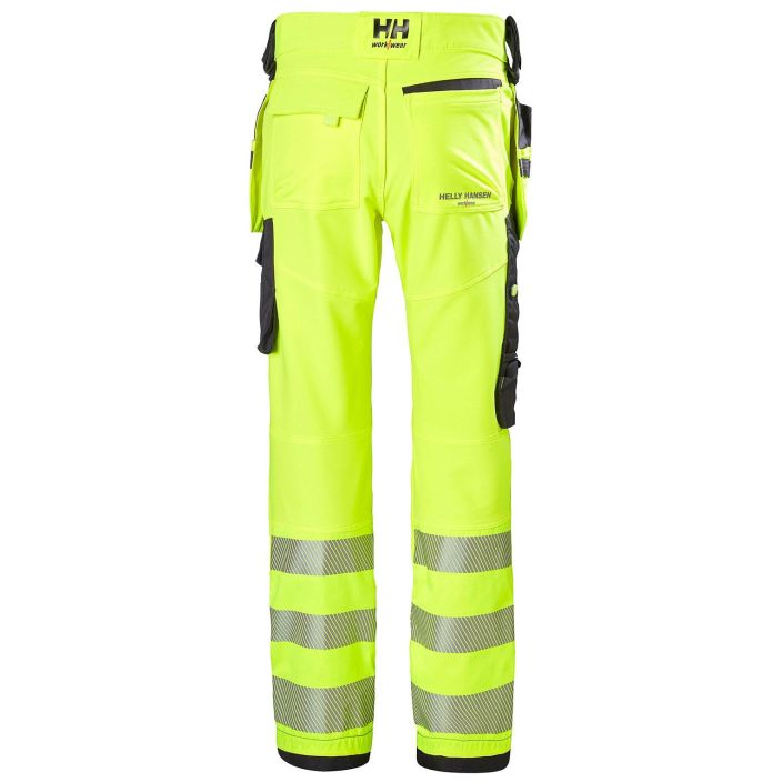 Helly Hansen Work Wear Icu Huomio Riipputaskuhousut 2 Lk. keltainen/harmaa tuotekuva 4